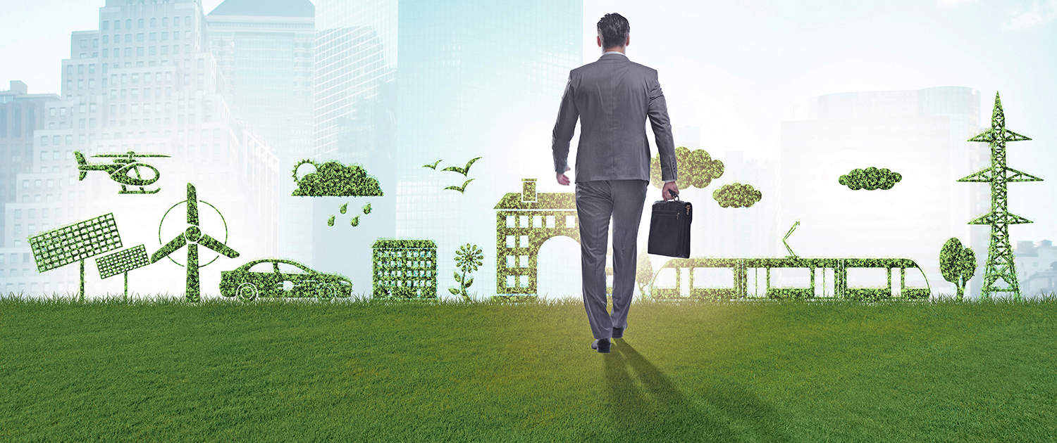 Businessman,in,green,and,environmental,concept